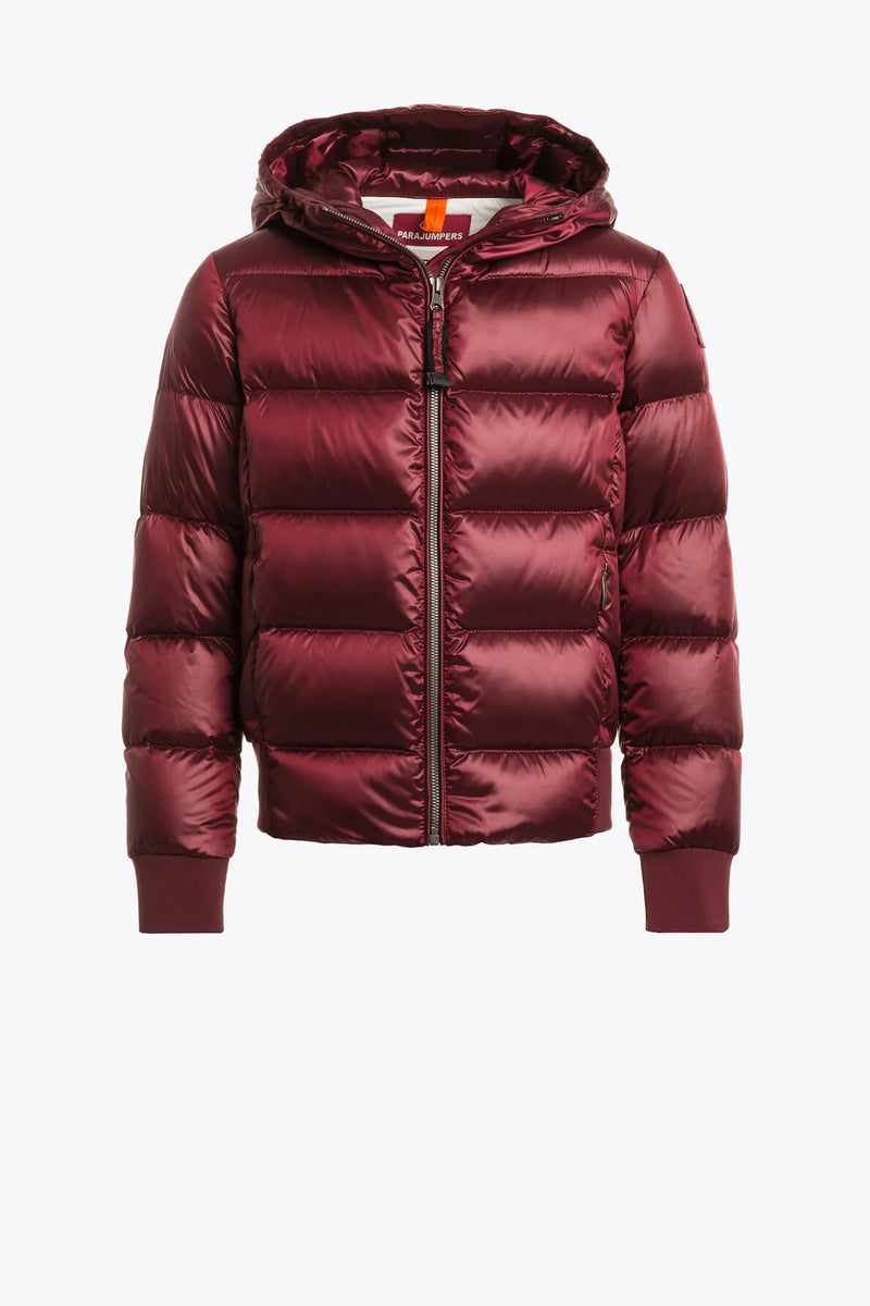 Girls Parajumpers Amarone Red Mariah Jacket ODs Designer Clothing