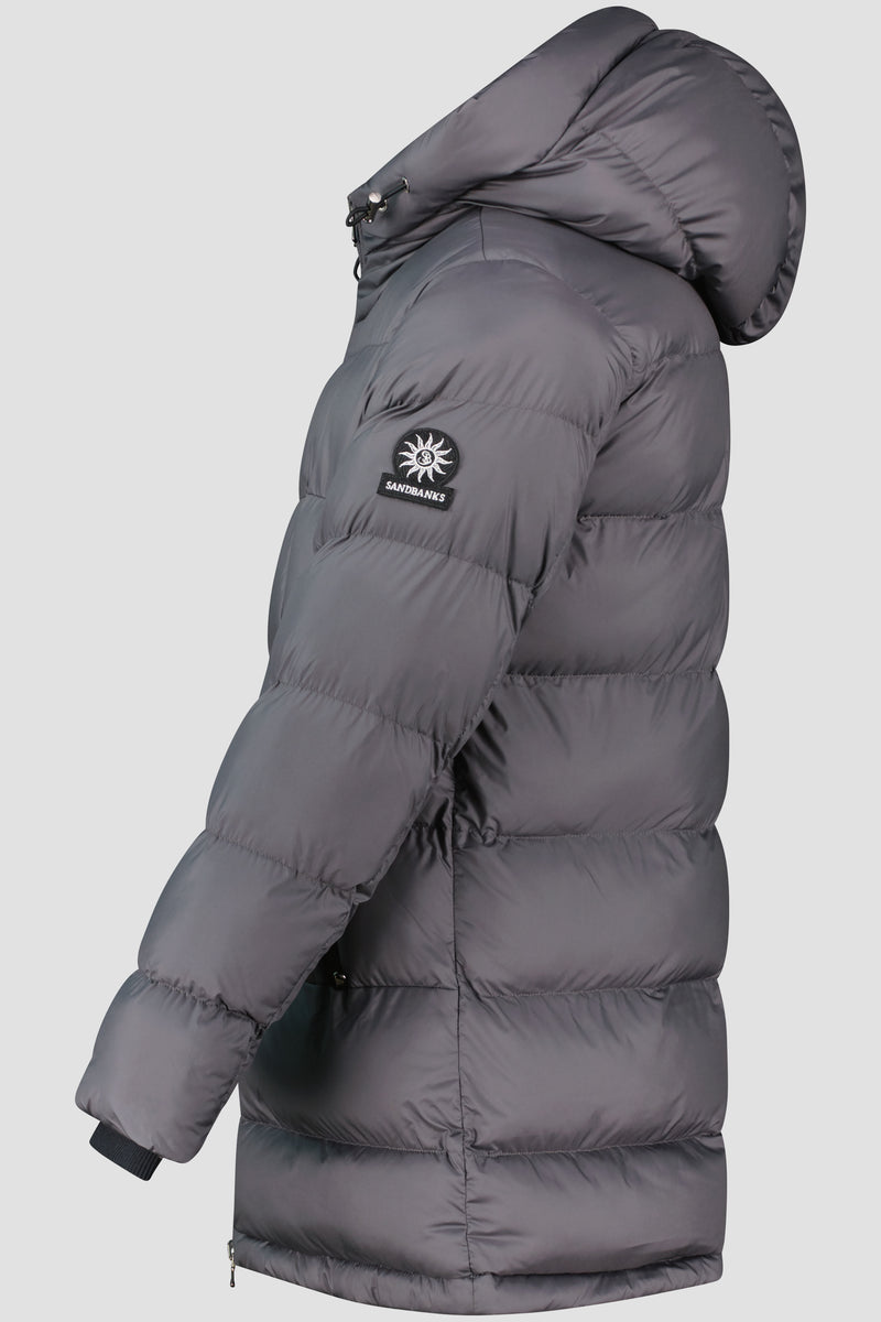 Men's Sandbanks Ravine Charcoal Mid Puffer Jacket