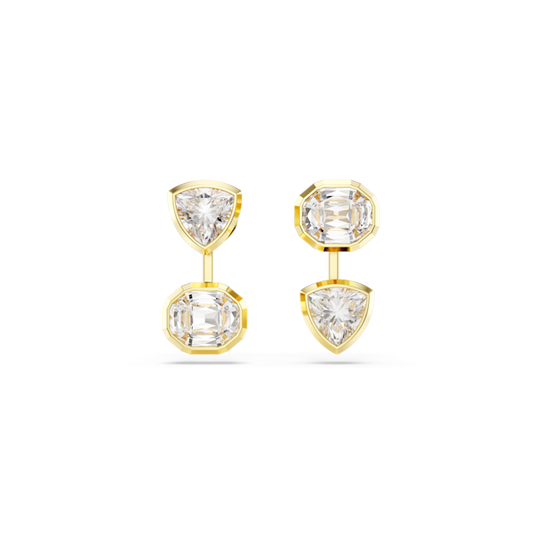 Swarovski Imber Asymmetrical Design Earring Jackets Gold Plated