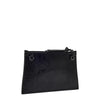 Womens Vivienne Westwood Small Black Python Effect Flat Zip Clutch