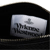 Womens Vivienne Westwood Small Black Python Effect Flat Zip Clutch