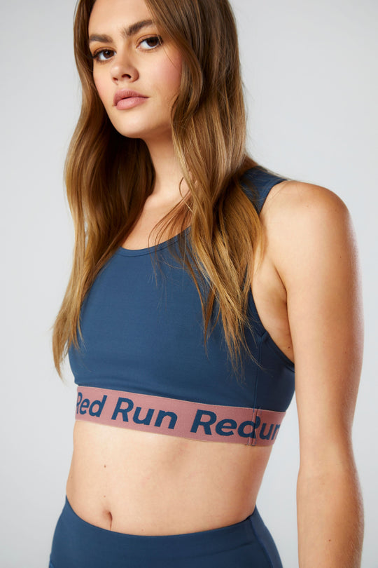 Women's Red Run Activewear Core Midnight Blue Sports Bra