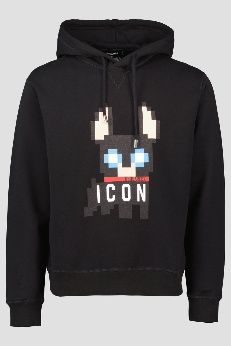 Men's Dsquared2 Icon Black Ciro Cool Fit Hoodie – ODs Designer