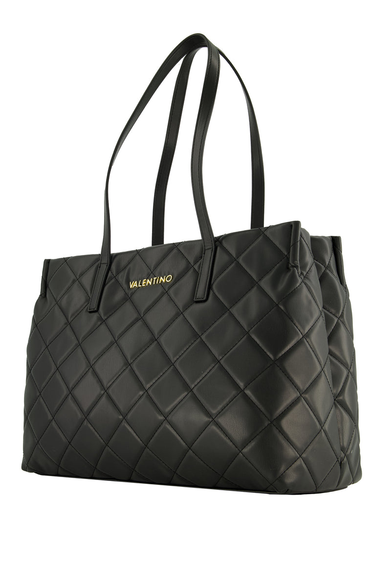 【Valentino Bags】Ocarina ロゴ入り キルティング 2WAY トート Women's Valentino Bags Ocarina Shopper Bag in Black – ODs