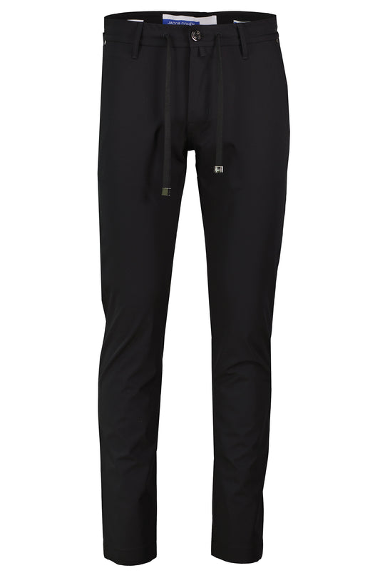 Men's Jacob Cohen Black Pharrel Active Technical Drawstring Trousers