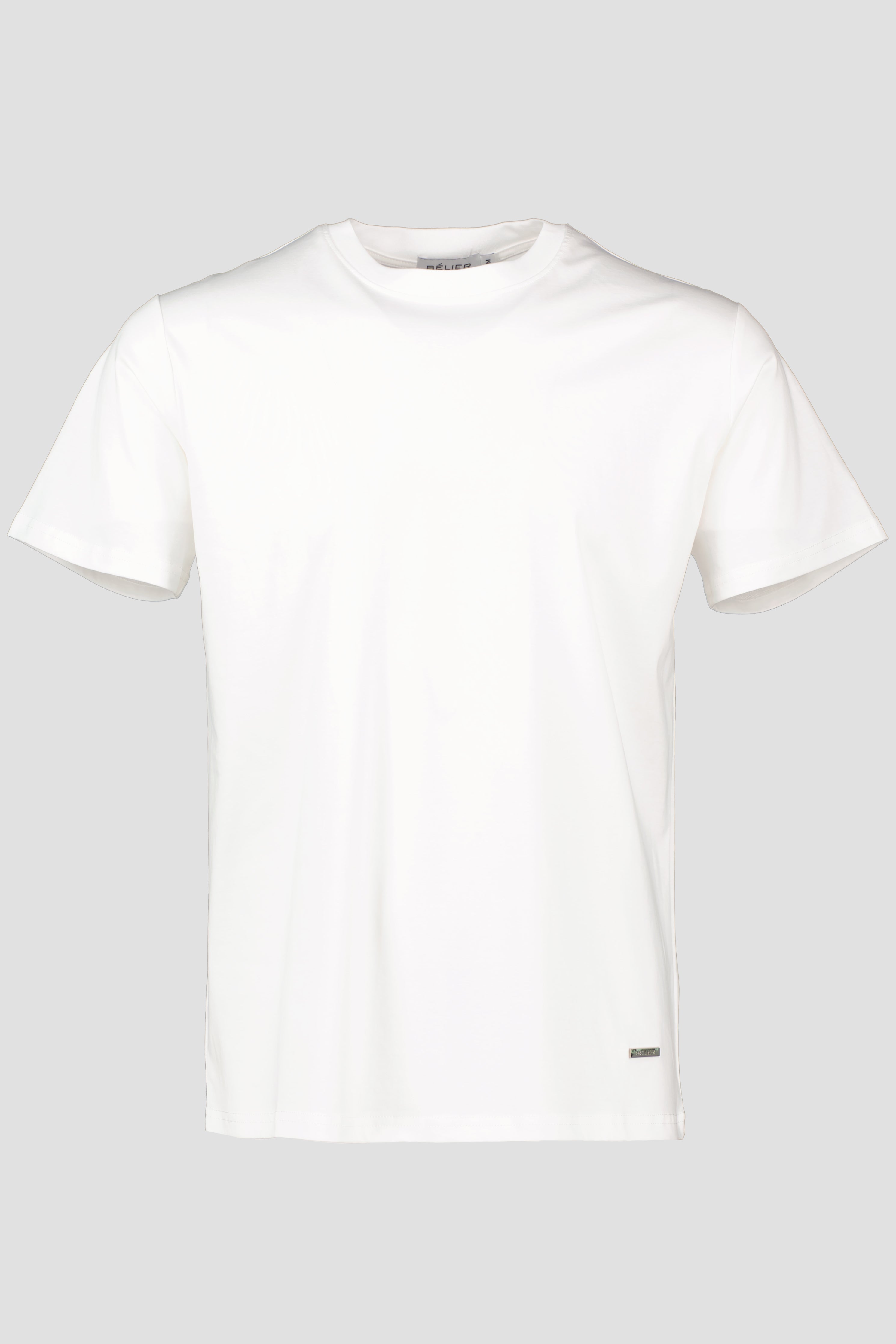Men's Belier White Mercerised T Shirt