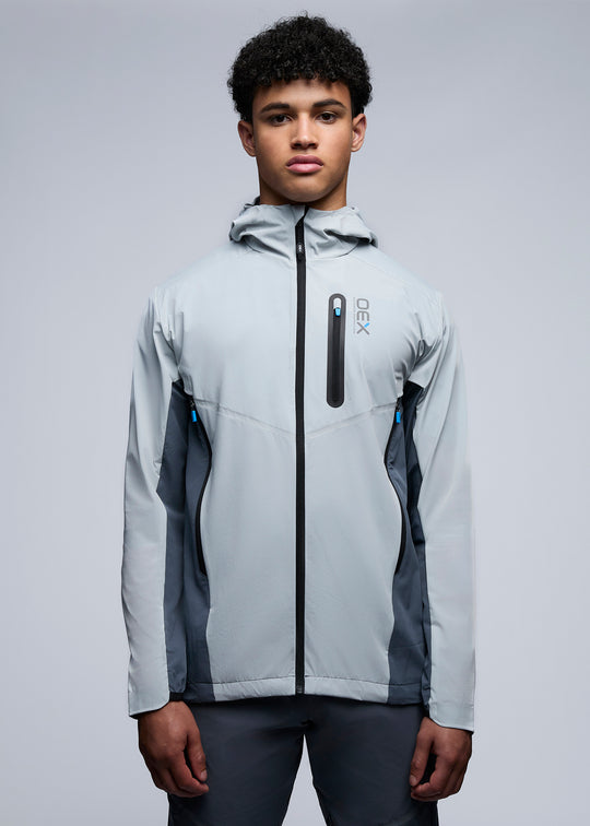 Men's OEX Light Grey Aspect Tracksuit Jacket