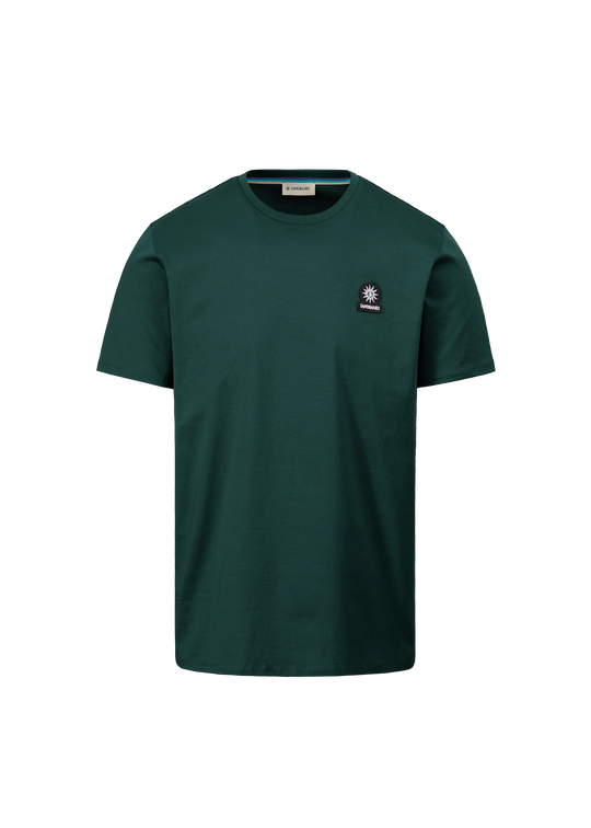 Men's Sandbanks Badge Logo Emerald Green T Shirt