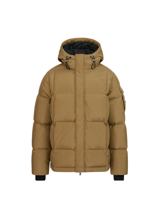 Men's Sandbanks Brown Alpha Puffer Jacket