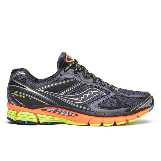 Men's Saucony Grey Multi Progrid Progrid Guide 7 Trainers