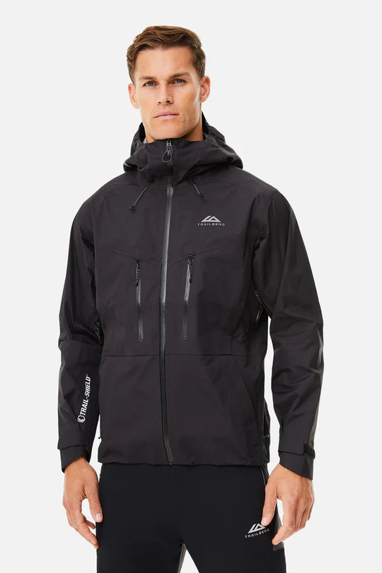 Men's Trailberg Black Conquer Waterproof Jacket