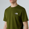 Mens The North Face Simple Dome Tee Woodland Green T Shirt