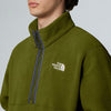 Mens The North Face 1/4 Zip Fleece Woodland Green Jacket