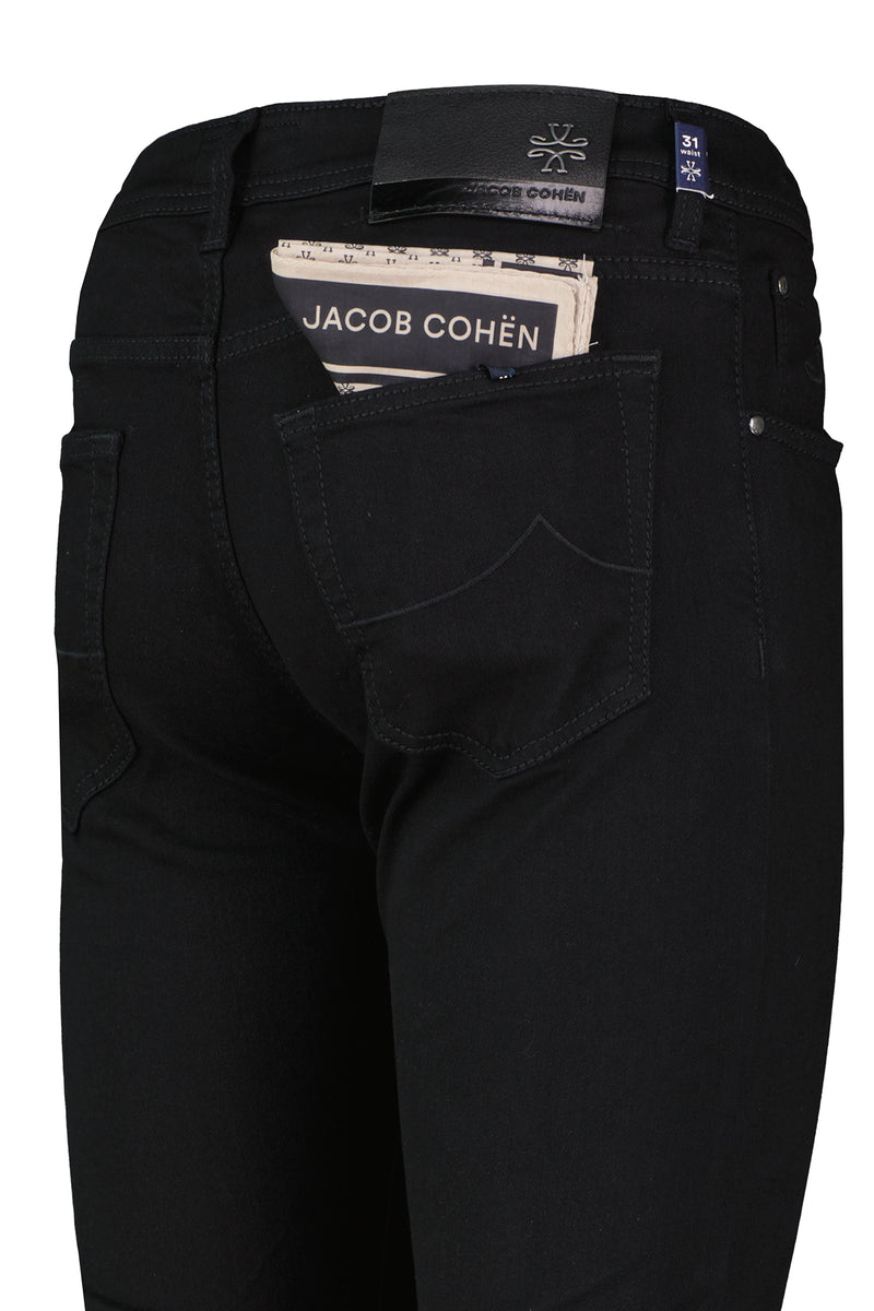 Mens Jacob Cohen Nick Slim Fit Dark Black Jeans