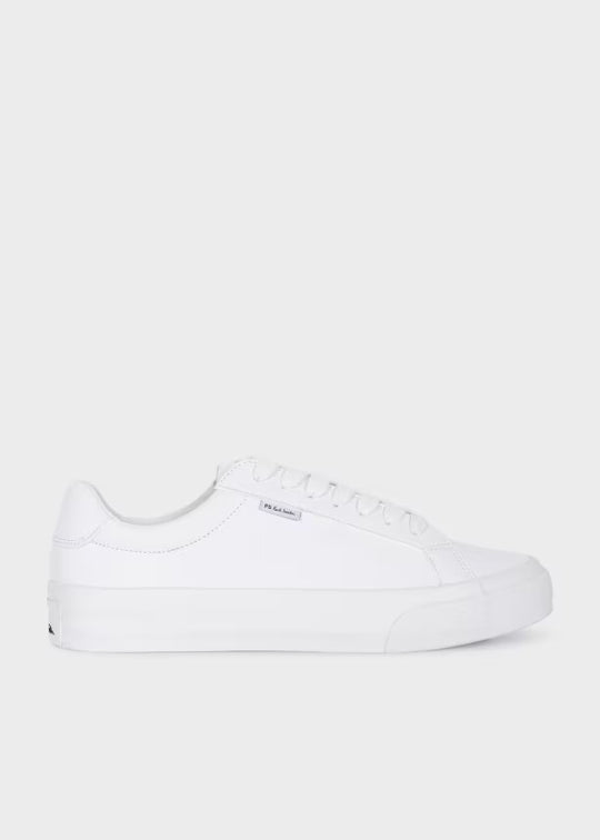 Mens Paul Smith White Amos Trainers
