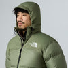 Mens The North Face 96 Retro Nuptse Bark Mist Green Jacket