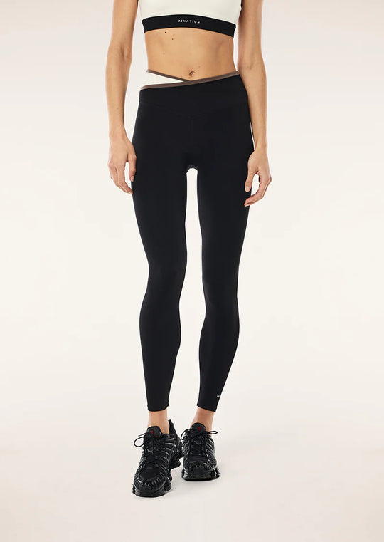 Women's P.E Nation Status Full Length Leggings in Black Walnut