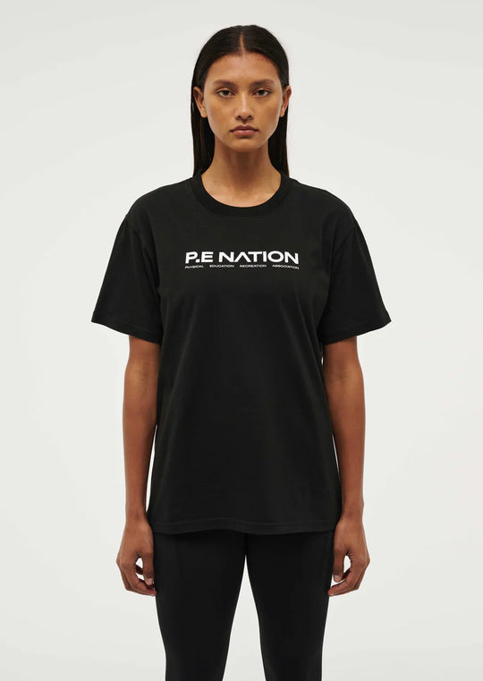 Women's P.E Nation Black Aero SS T-Shirt