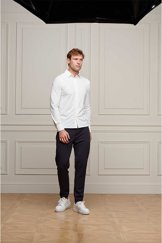 Men's Belier White Long Sleeve Shirt
