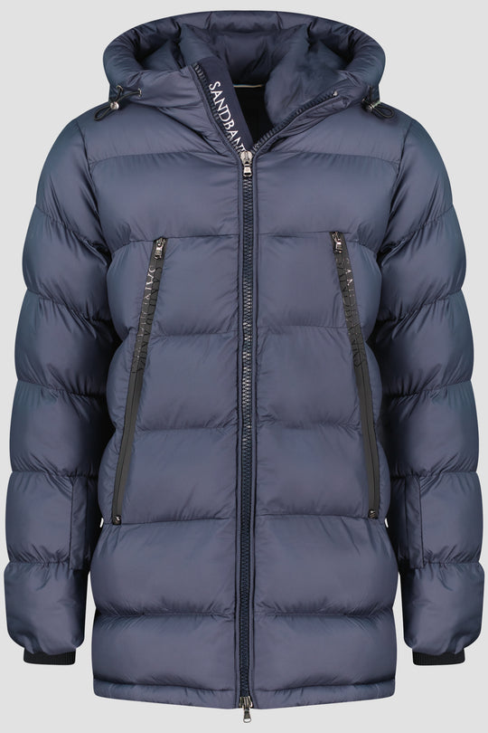 Men's Sandbanks Ravine Navy Mid Puffer Jacket