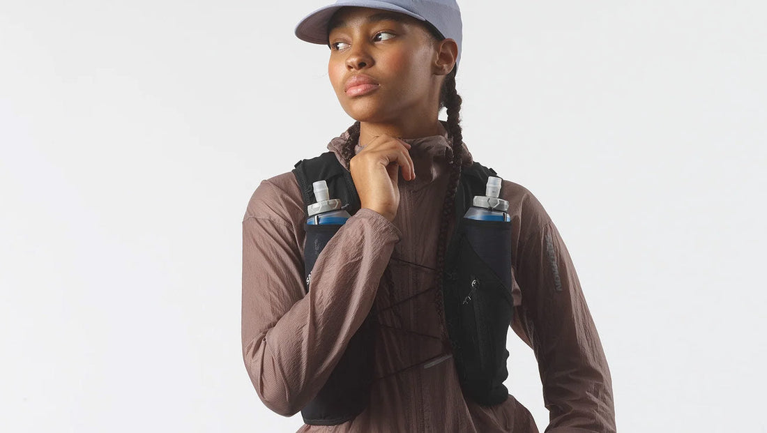 Female wearing Saucony ADV Skin 12