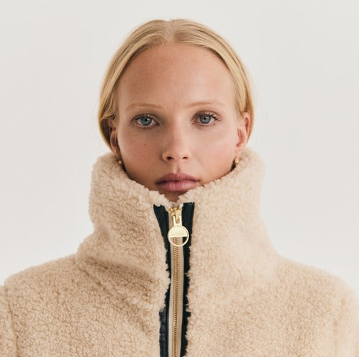 female model in designer clothing