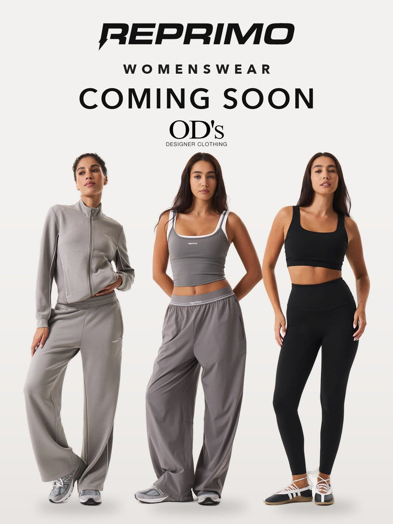 Reprimo womenswear coming soon to OD's Designer Clothing: Nelo tracksuit, Contour tank and trouser, Haven bra and leggings