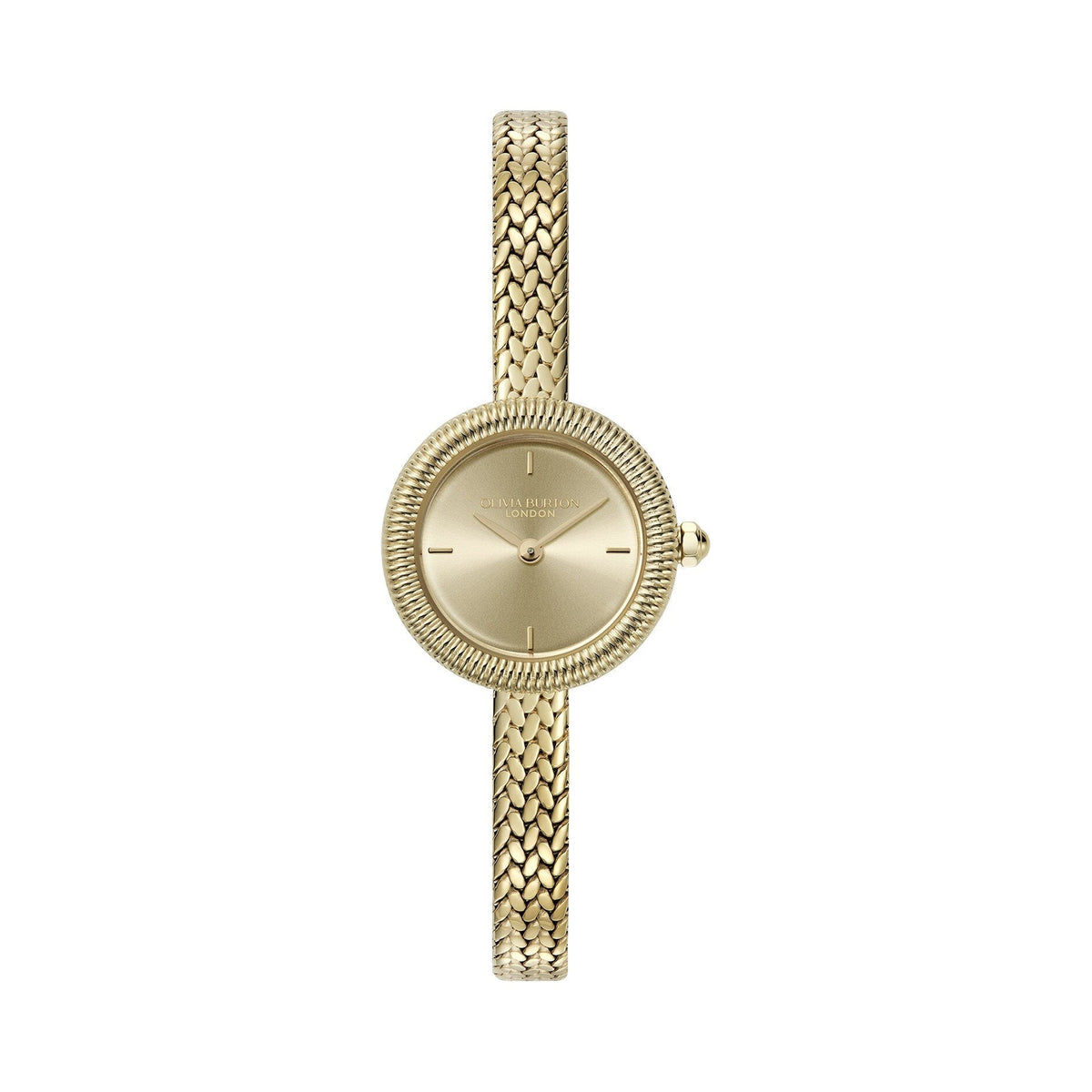 Gold Olivia Burton London watch.