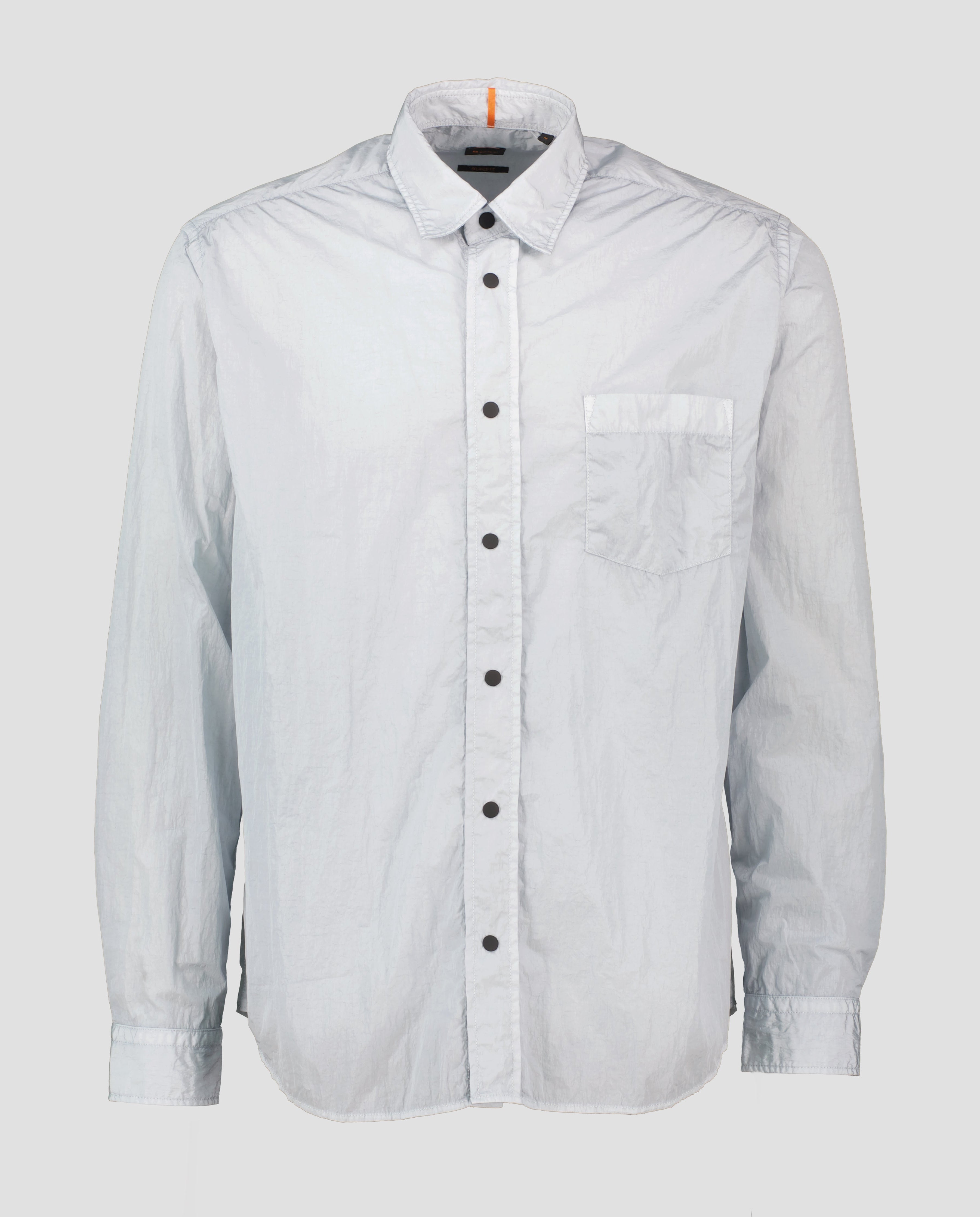 Men's BOSS Orange Light Grey Lambini Relaxed Fit Shirt