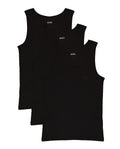 Mens BOSS Black TankTop3P RibClassic in Black