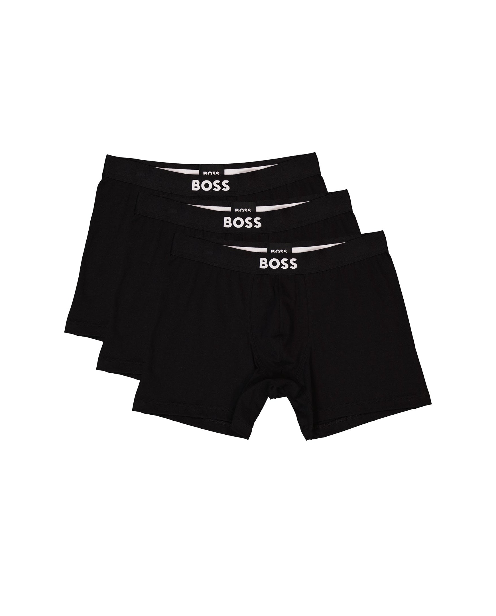 Mens BOSS Black BoxerBr 3P BOSS ONE in Black
