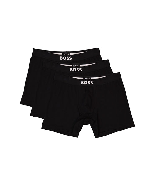 Mens BOSS Black BoxerBr 3P BOSS ONE in Black
