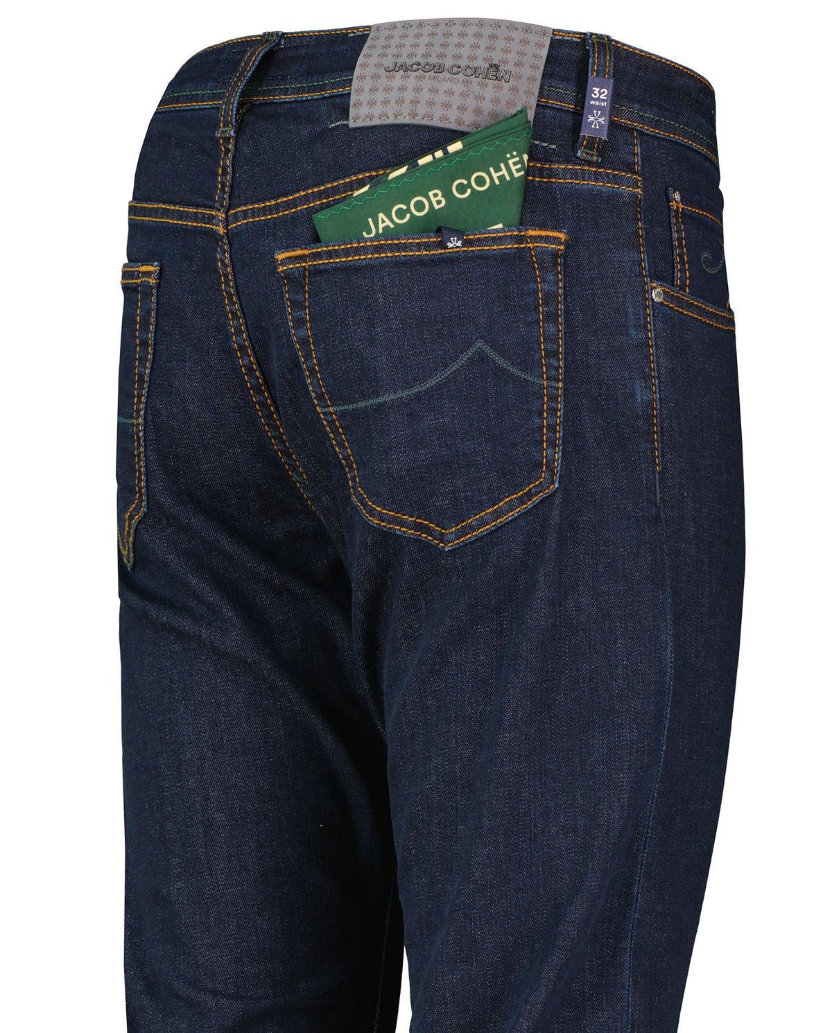 Mens Jacob Cohen 5PKT Bard Slim Fit Dark Blue Jeans - image 5