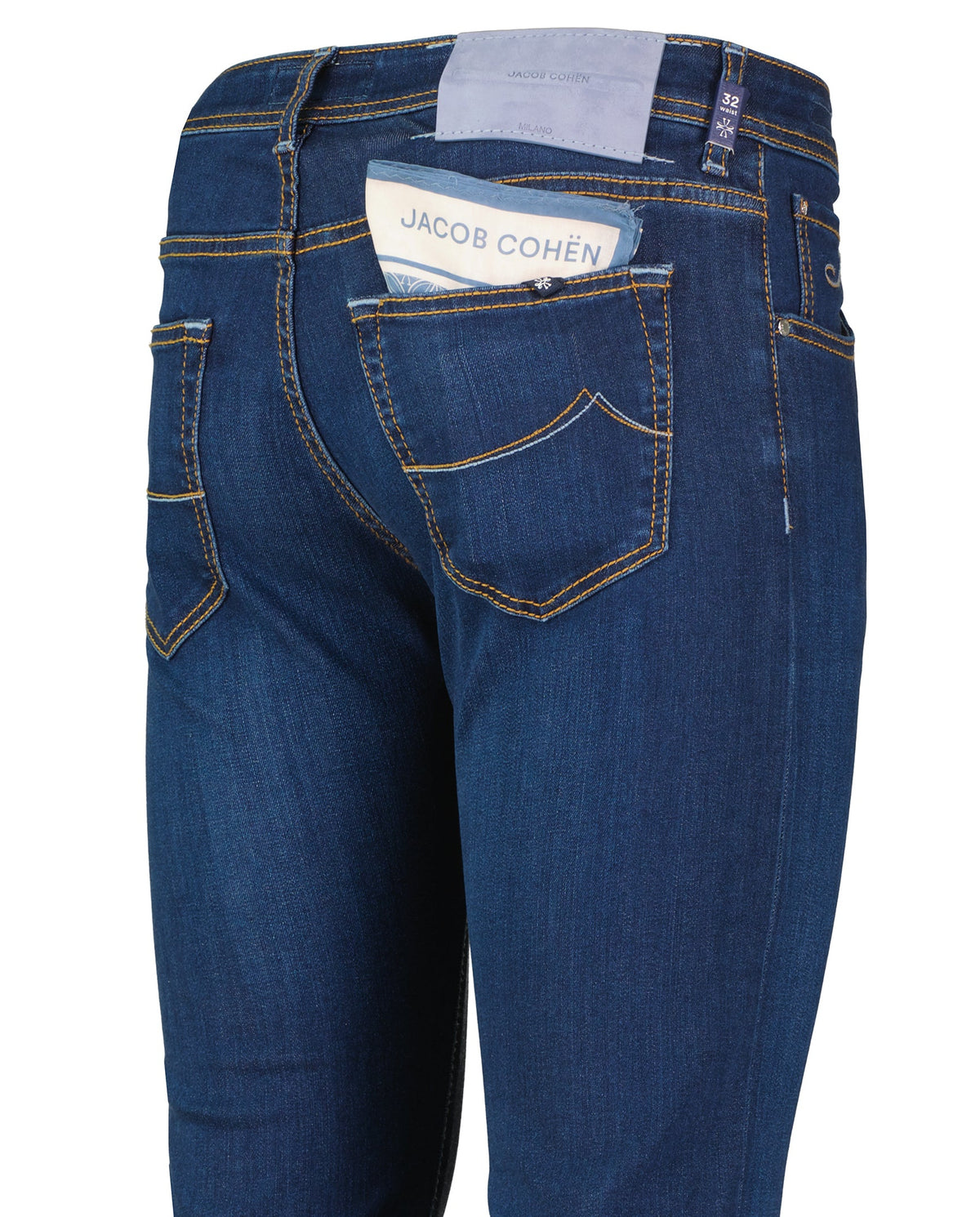 Mens Jacob Cohen 5PKT Nick Slim Fit Dark Blue Jeans - image 5