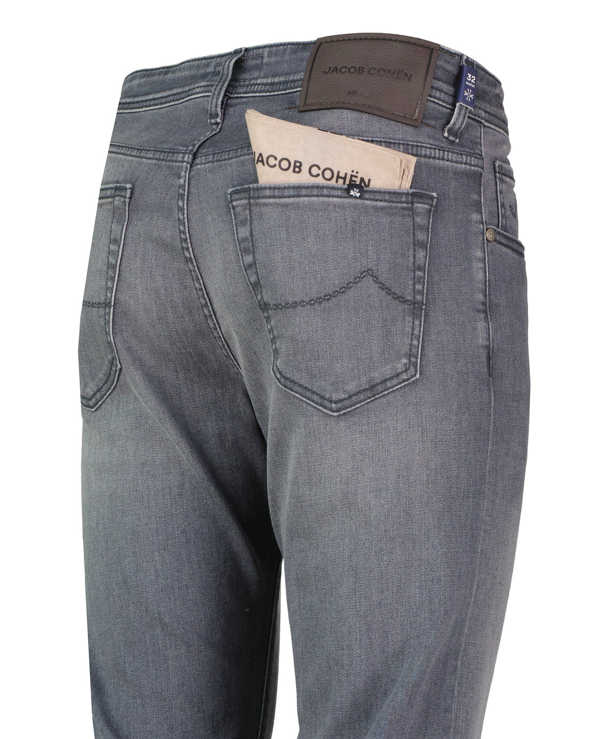 Mens Jacob Cohen 5PKT Bard Slim Fit Grey Jeans
