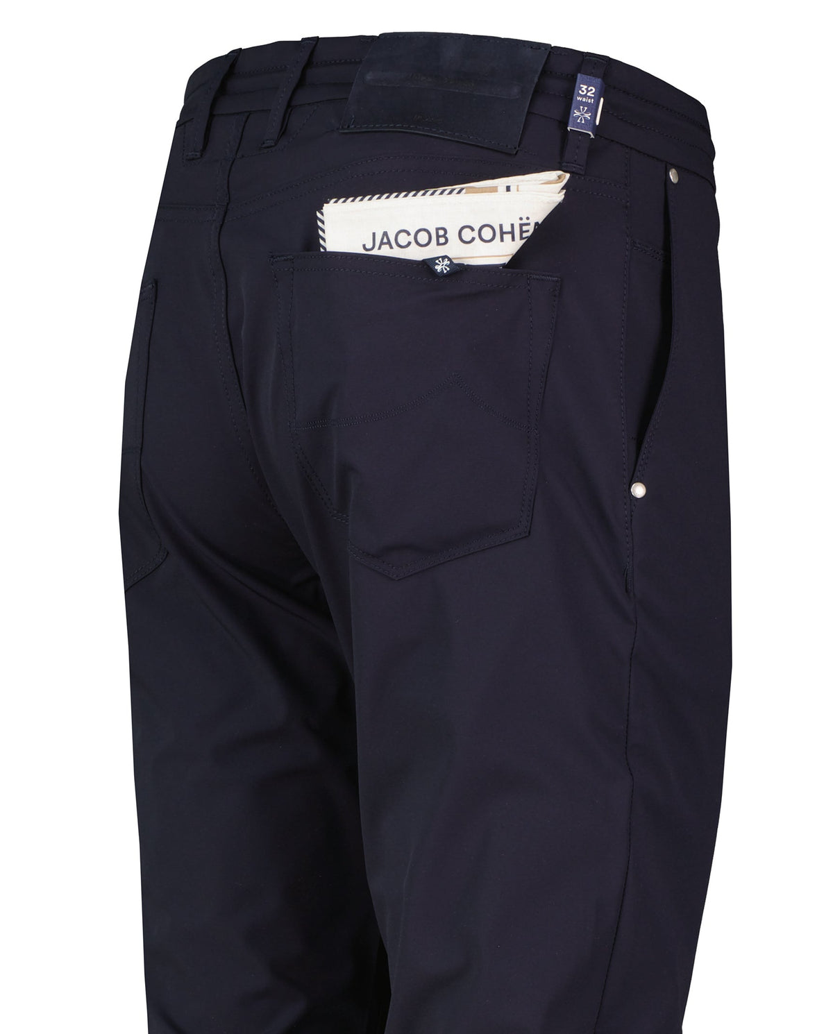 Mens Jacob Cohen Pharrell Active Relaxed Carrot Dark Blue Tech Pants