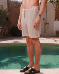 Men's Belier Taupe Crochet Short