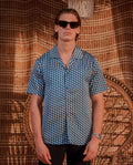 Men's Belier Blue Illusion Print Shirt