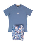 BOSS Black T-Shirt RN Slim Fit Light/Pastel Blue & Piranha Swimwear Set