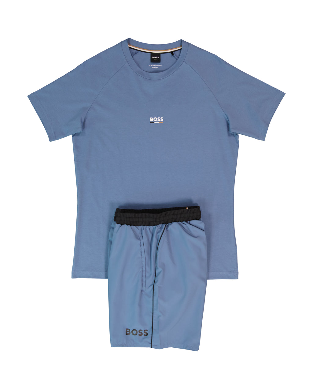 BOSS Black T-Shirt RN Slim Fit Light/Pastel Blue & Starfish Swimwear Set