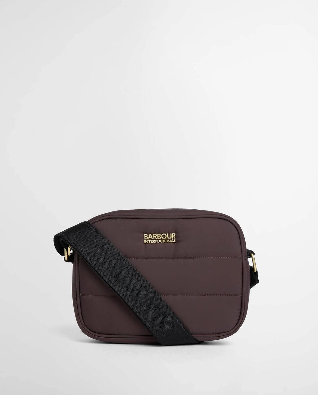 Women's Barbour International Monaco Baffle Quilt Crossbody Bag In Truffle