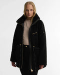 Women's Barbour International Kemora Fleece Casual In Black
