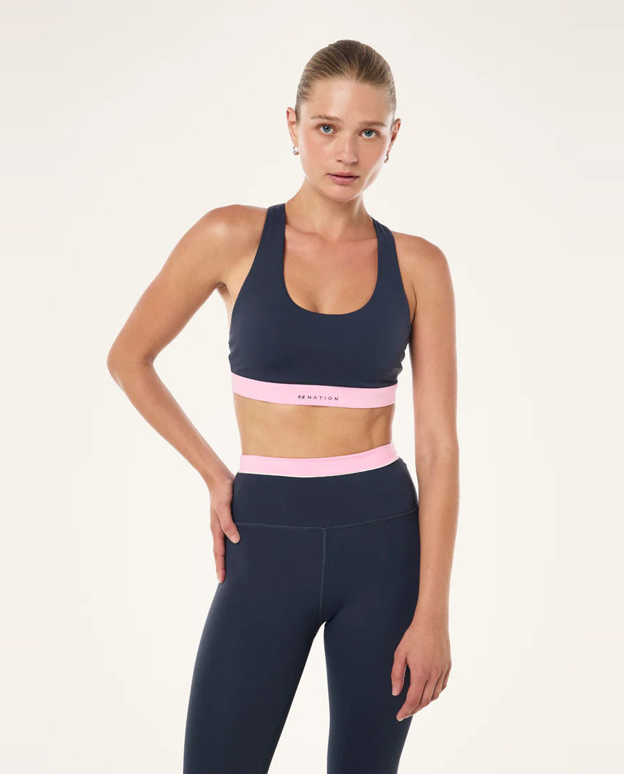 Women's P.E Nation Lumify Sports Bra in Marine Blue