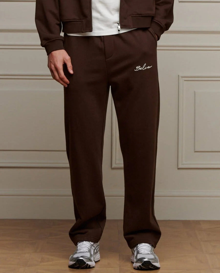 Men's Belier Brown Logo Jogger
