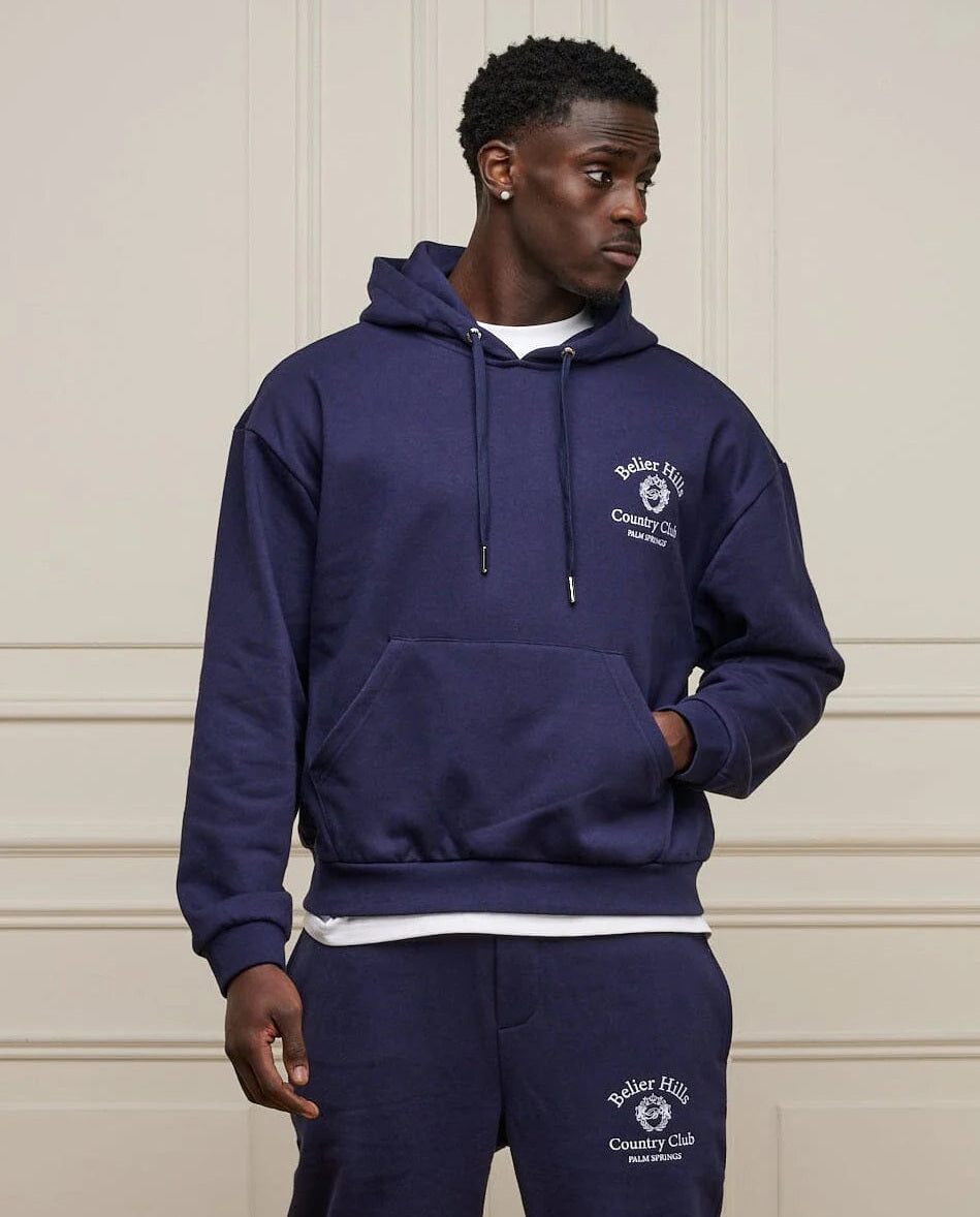 Men's Belier Navy Country Club Hoodie