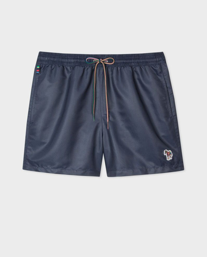 Men's Paul Smith  Navy Zebra Logo Recycled Swim Shorts