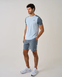 Men's Reprimo Sky Blue Flight T-Shirt & Short Set