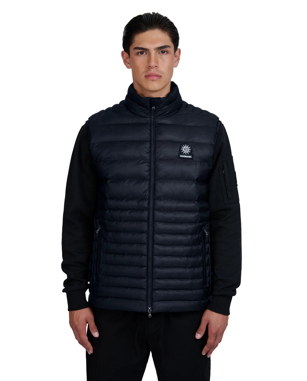 Men's Sandbanks Ripstop Micro Puffer Gilet in Navy