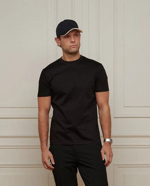 Men's Belier Black Mercerised T Shirt