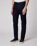 Mens Paul Smith Blue Slim-Tapered Crosshatch-Stretch Jeans